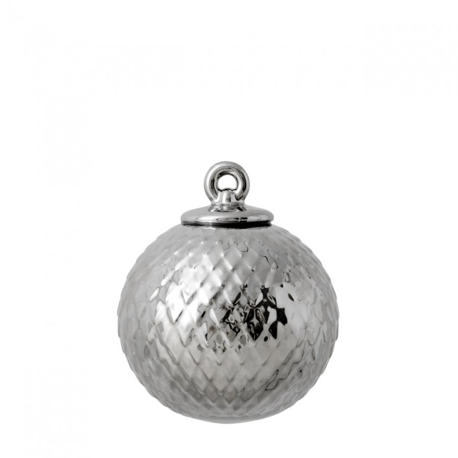 Lyngby Porceln Kugle 7 cm, Slv
