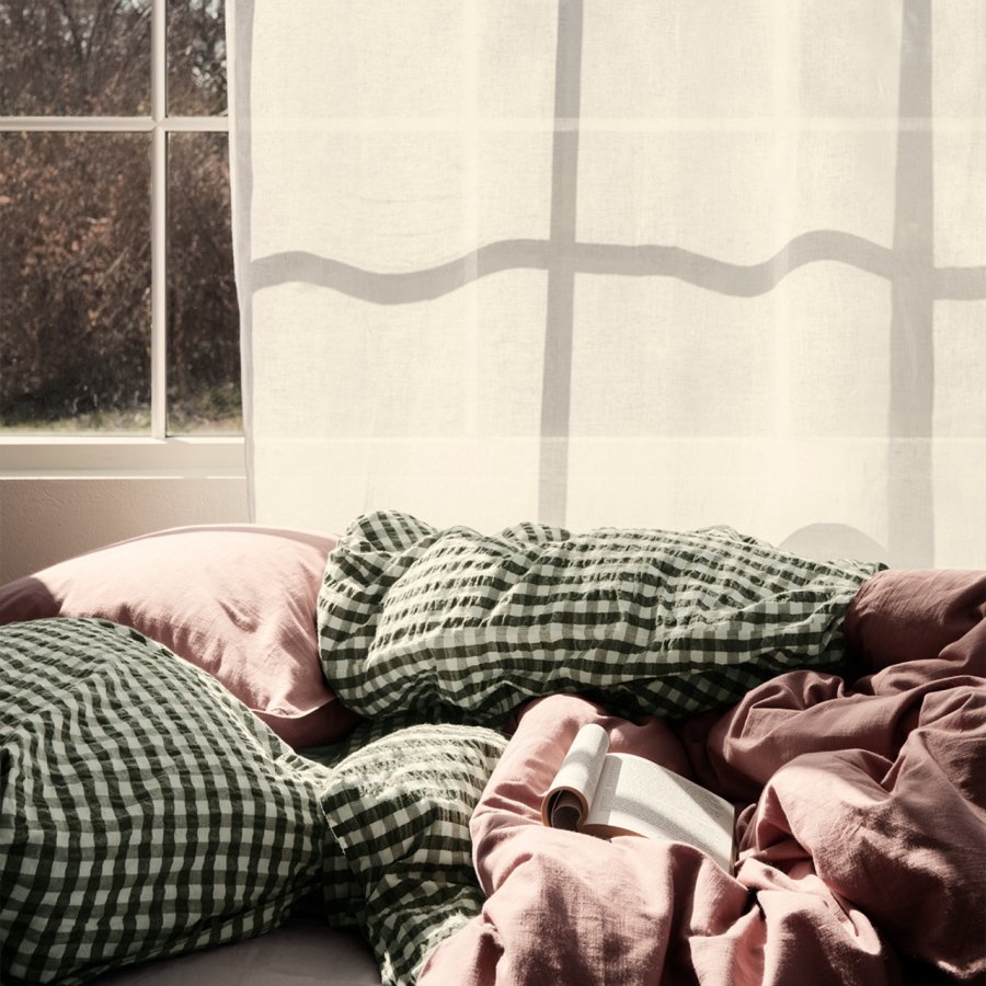 Juna B�k&b�lge Senget�j 140x200 cm, Gr�n/Hvid