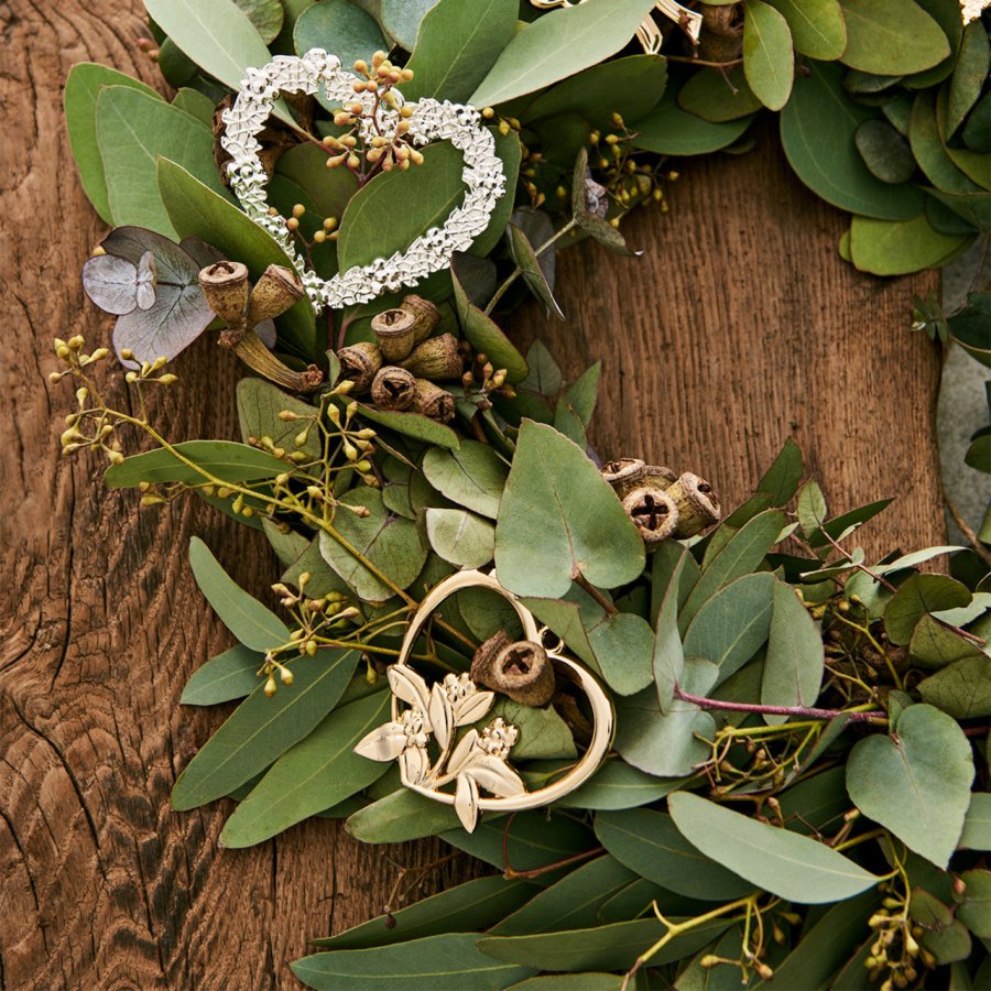 Rosendahl Blomsterhjerte H7cm, Fors�lvet