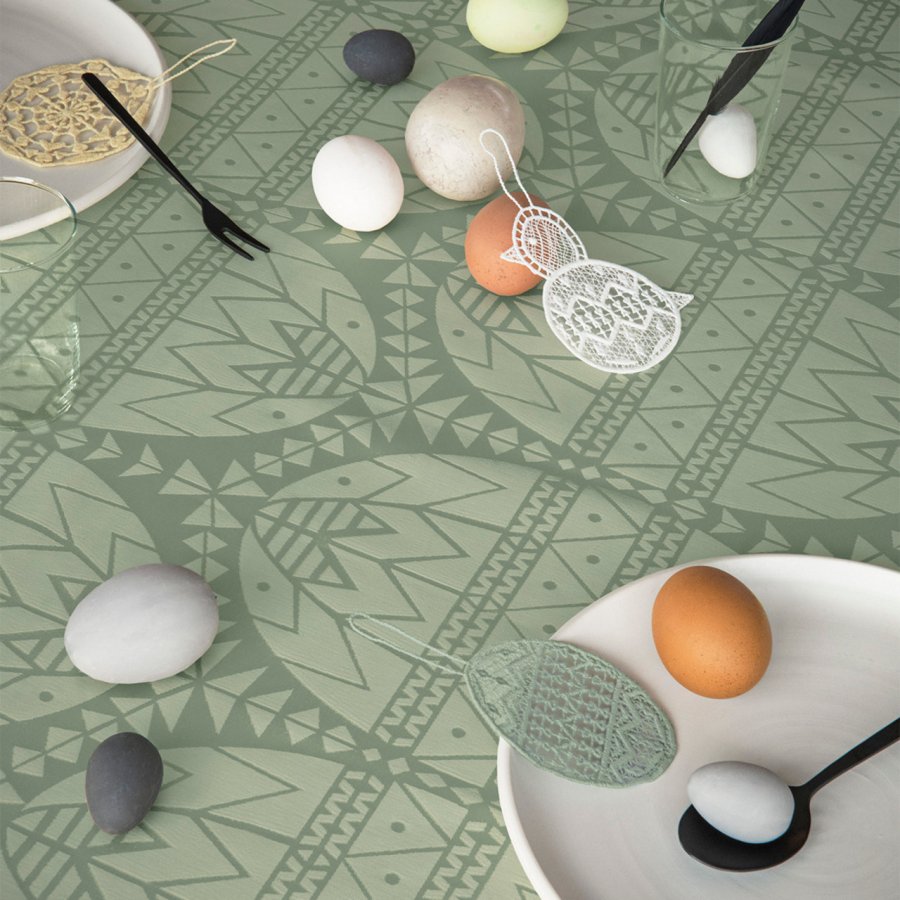 Juna Easter Damaskdug 150x180 cm, Lys Grn