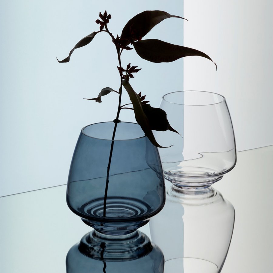 Holmegaard Flow Bloklysestage H18,5 cm, Bl