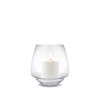 Holmegaard Flow Bloklysestage 18,5 cm, Klar