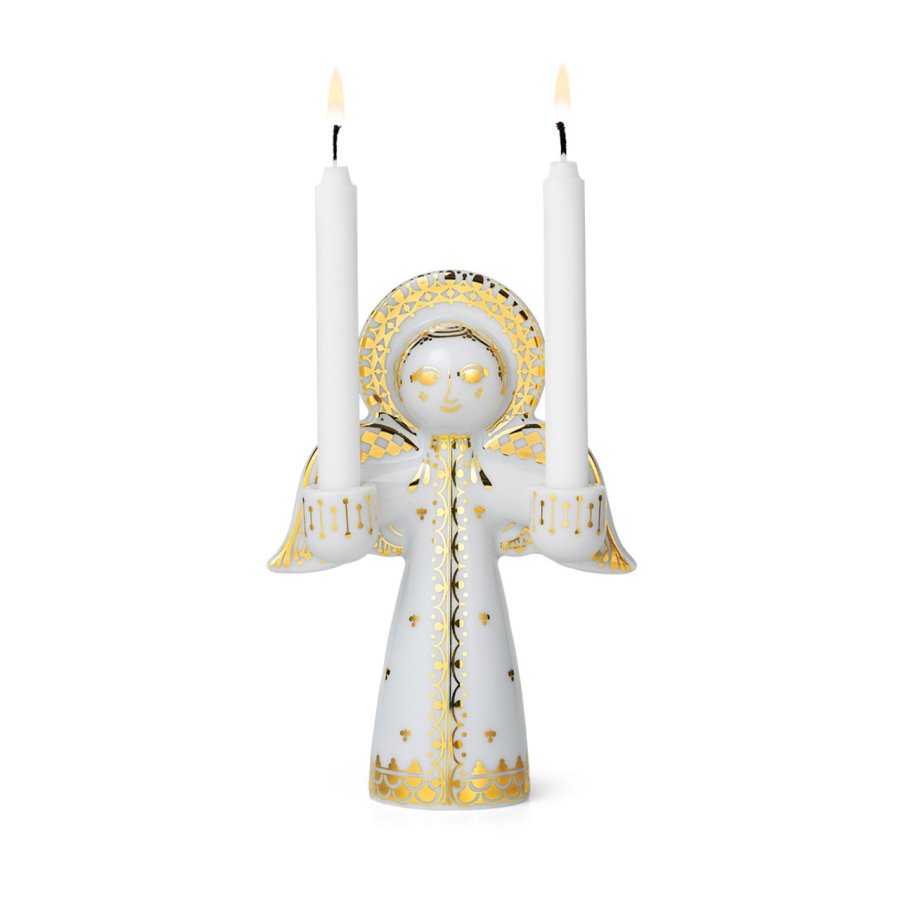 Bjrn Wiinblad Christmas Lucia Lysestage H15,5 cm, Guld