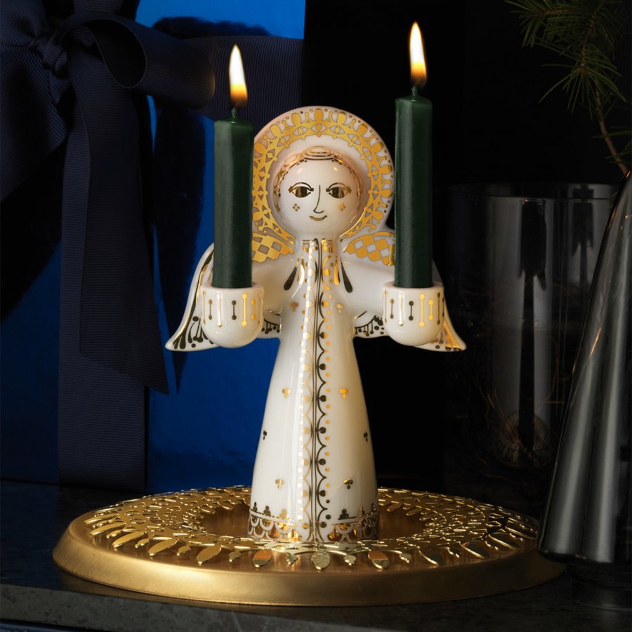 Bjrn Wiinblad Christmas Lucia Lysestage H15,5 cm, Guld