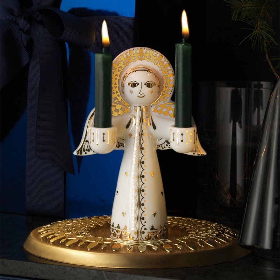 Bjrn Wiinblad Christmas Lucia Lysestage H15,5 cm, Guld