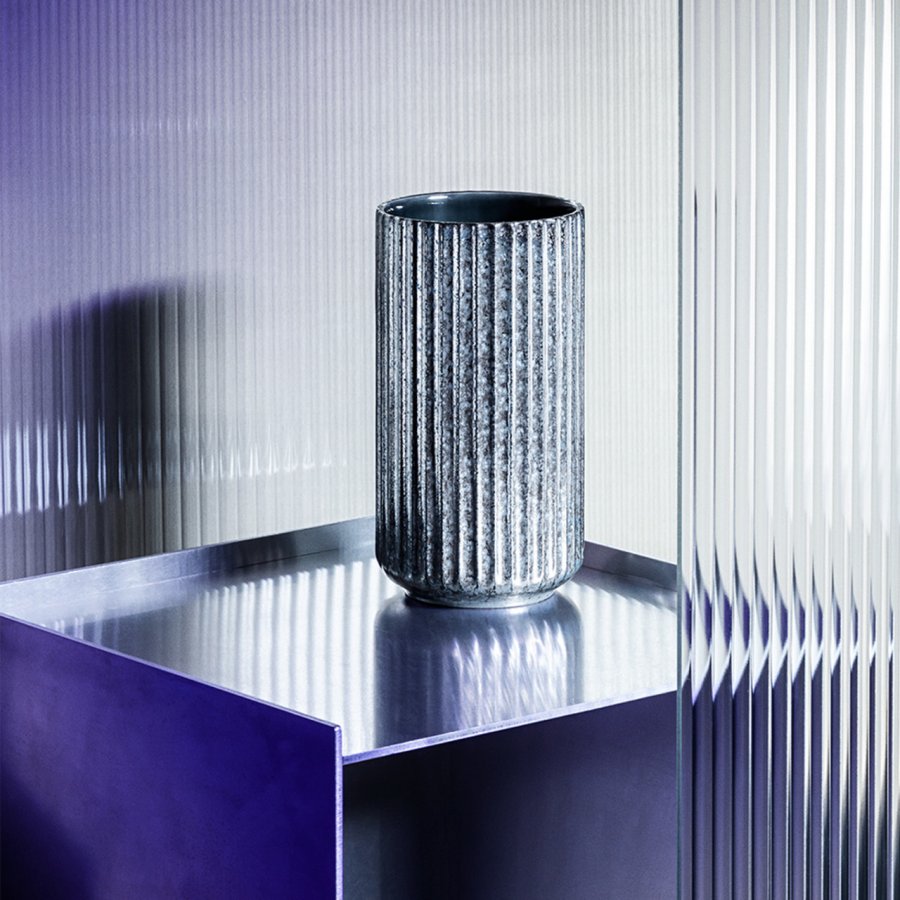 Lyngby Porceln Radiance Vase H20,5 cm, Bl fajance