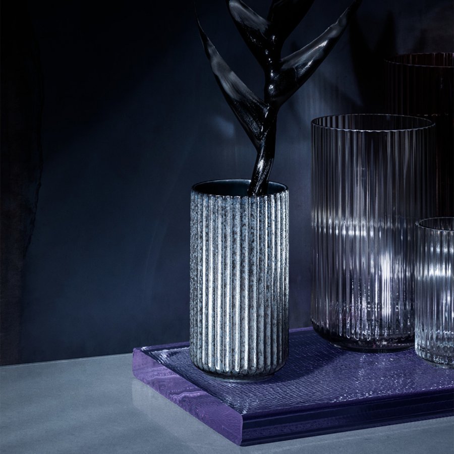 Lyngby Porceln Radiance Vase H20,5 cm, Bl fajance