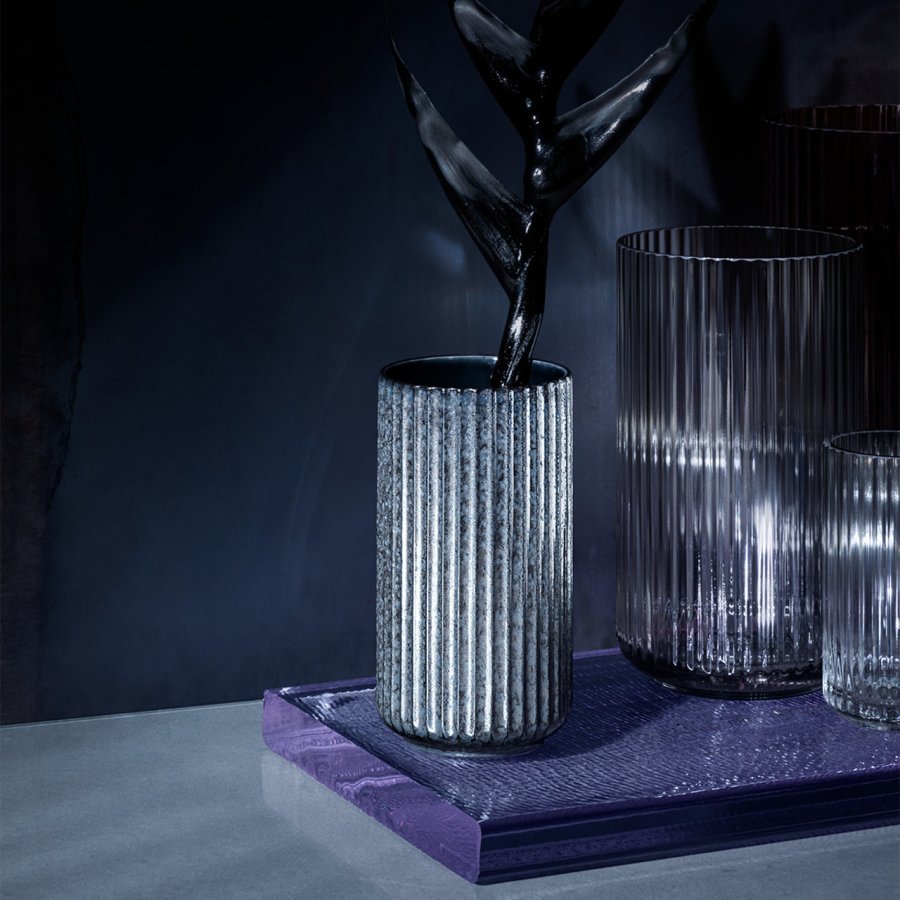 Lyngby Porceln Radiance Vase H20,5 cm, Bl fajance