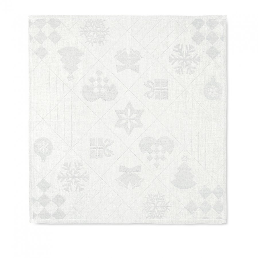 Juna Natale Stofserviet 4 stk. 45x45 cm, Offwhite