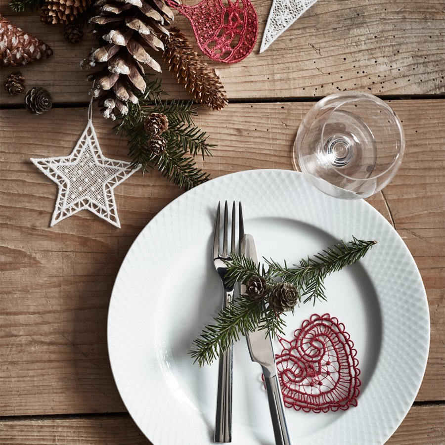 Juna Noel Weihnachtskugel 5 cm, Rot