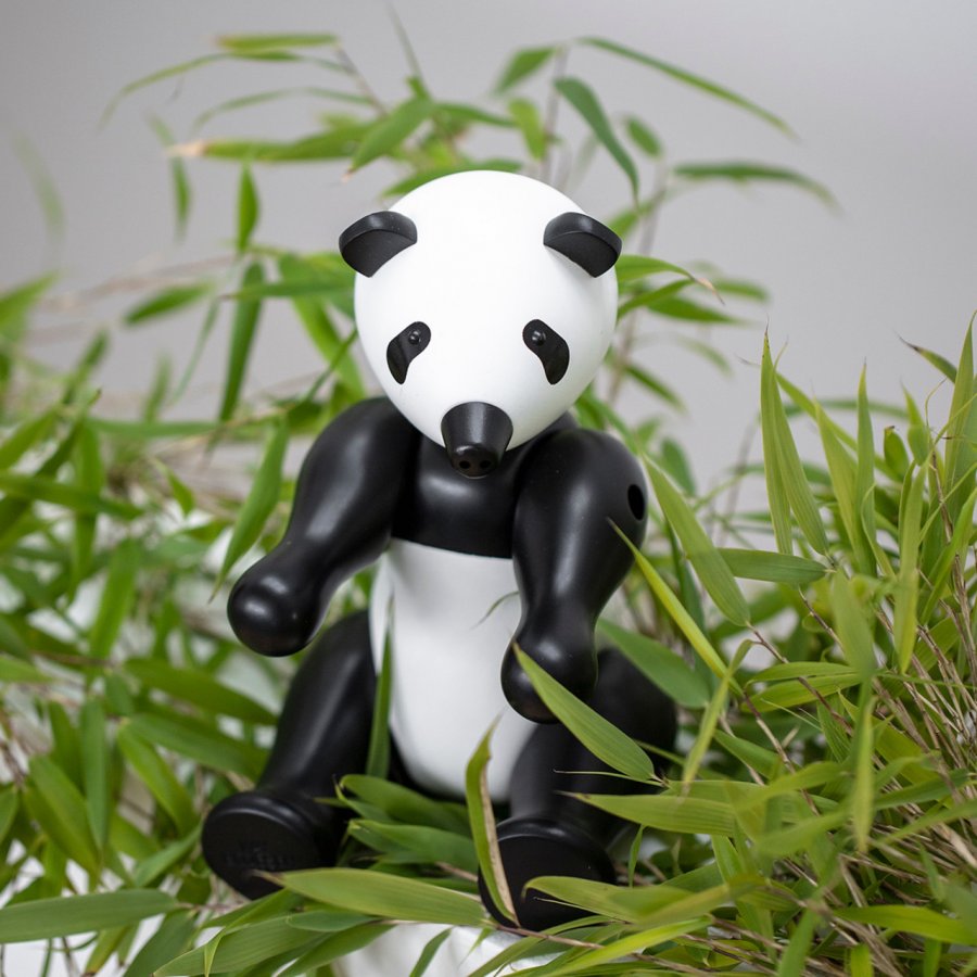 Kay Bojesen Pandabjrn WWF Mellem 25 cm, Malet Bgetr