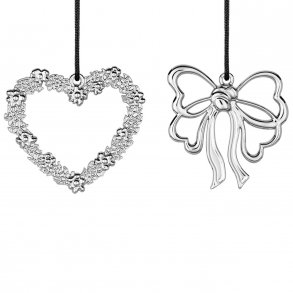 Rosendahl Karen Blixen Blomsterhjerte & Sl�jfe H7 cm, Fors�lvet