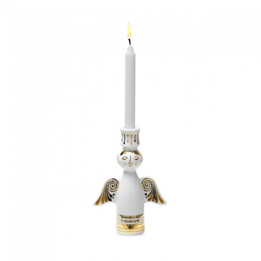 Bjrn Wiinblad Christmas Gabriel Lysestage Guld, H 12,2 cm