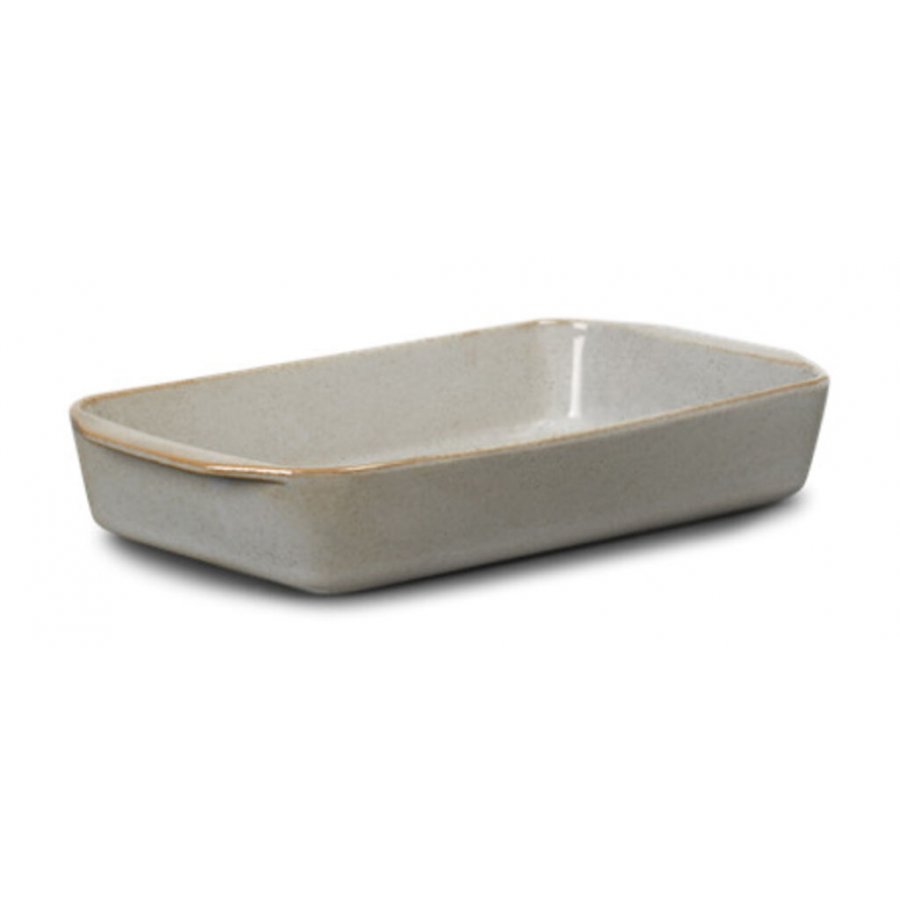 Lyngby Porceln DAN-Ild Ovnfast fad 36x21 cm, Sand