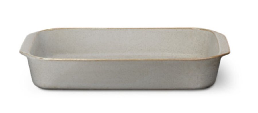 Lyngby Porceln DAN-Ild Ovnfast fad 41x26 cm, Sand