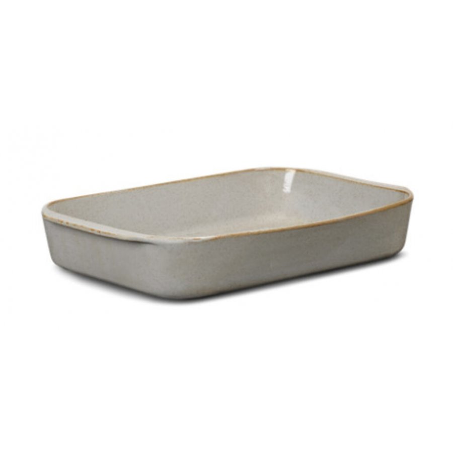 Lyngby Porceln DAN-Ild Ovnfast fad 41x26 cm, Sand