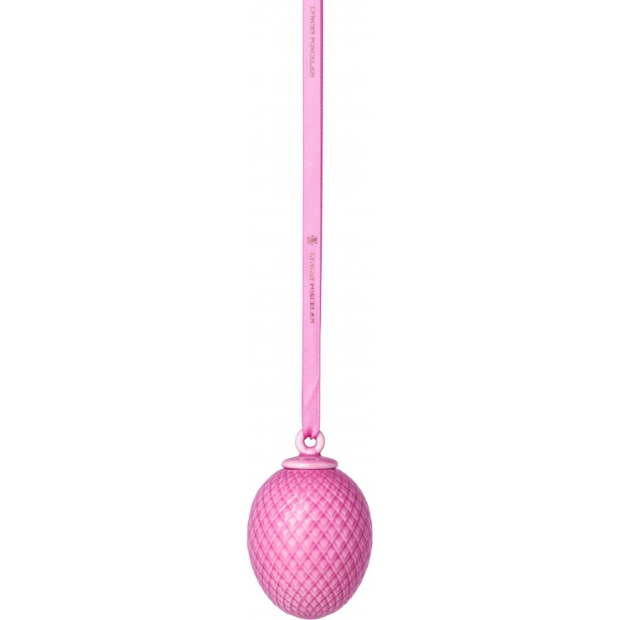 Lyngby Porceln Rhombe Pskeophng H7,5, Pink
