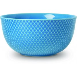 Lyngby Porcelæn Rhombe Color Serveringsskål Ø17,5 cm, Blå