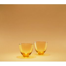 Holmegaard Flow Vandglas 35 cl, Amber