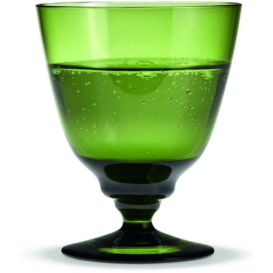Holmegaard Flow Glas på Fod 35 cl, Olivengrøn