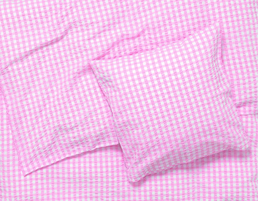 Juna Bk&Blge Sengetj 140x200 cm, Pink/hvid