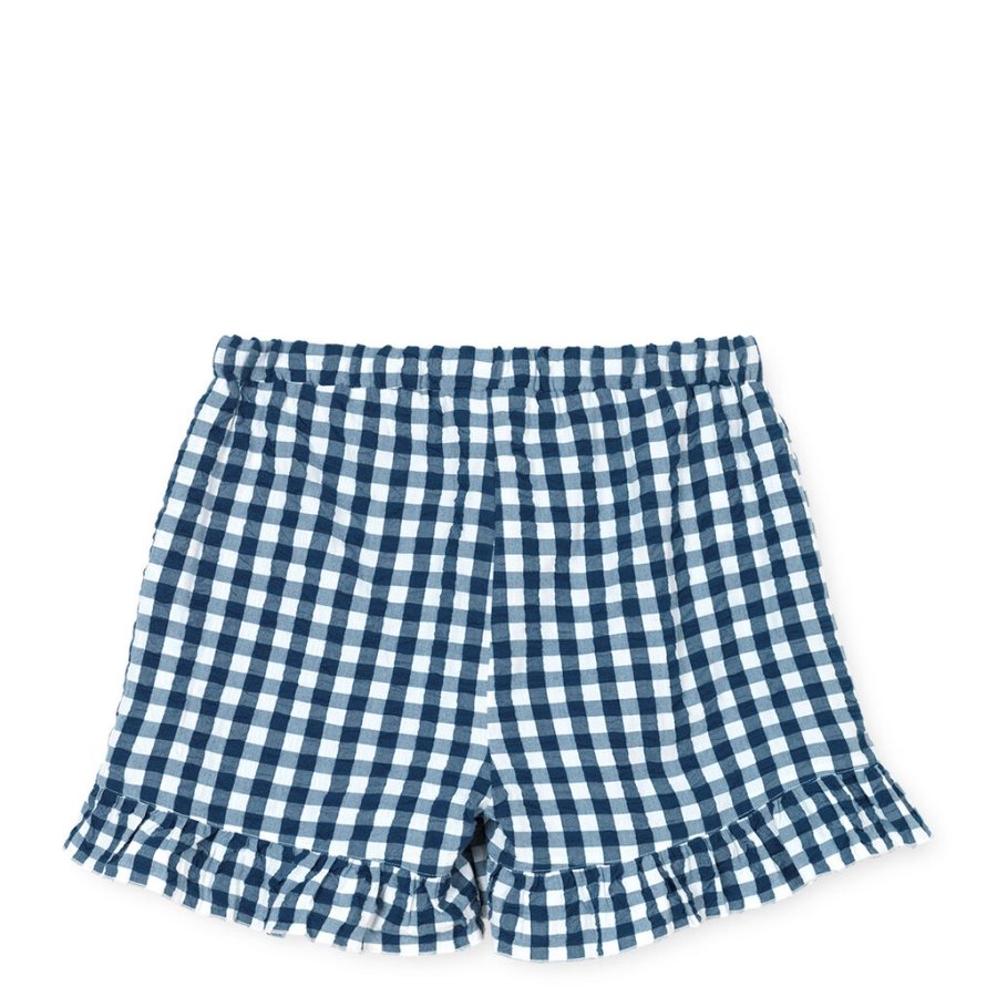 Juna Bk&Blge Sola shorts S/M, Mrk bl/hvid