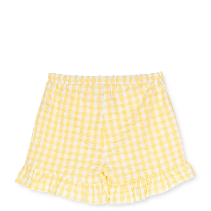 Juna Bk&Blge Sola shorts M/L, Gul/hvid