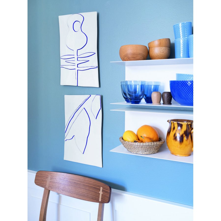 Kähler Relief Krone 28x43 cm, Hvid