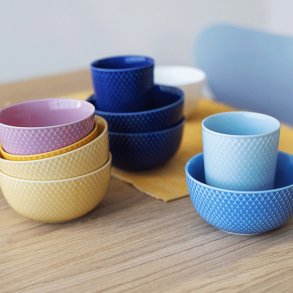 Lyngby Porcelæn Rhombe Color Krus 33 cl, Turkis