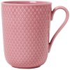 Lyngby Porceln Rhombe Color Becher mit Henkel 33 cl, Pink