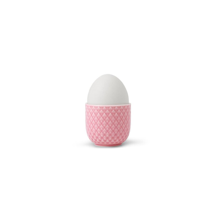 Lyngby Porceln Rhombe Color Eierbecher H4,5 cm, Rosa