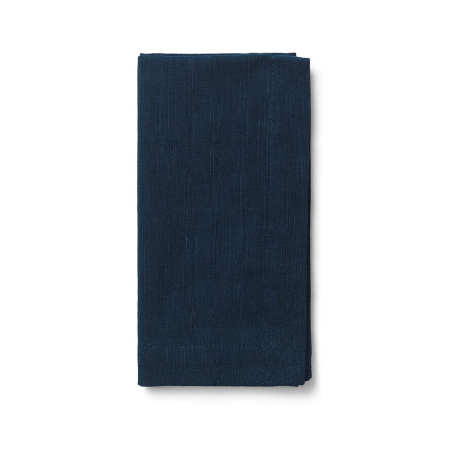 Juna Basic Stofserviet 4 stk. 45x45 cm, Mrk bl