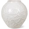 Kähler Relief Vase H20, Hvid