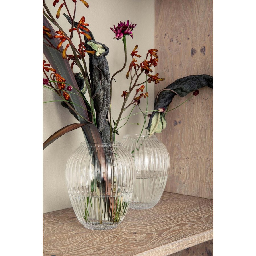 K&auml;hler Hammersh�i Vase H18,5 cm, Klar