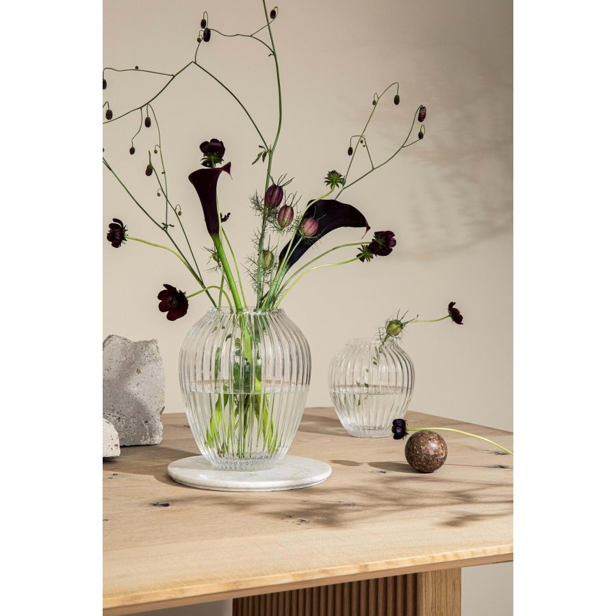 K&auml;hler Hammersh�i Vase H18,5 cm, Klar