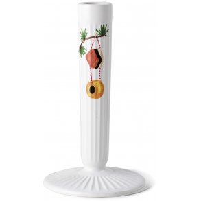 Kähler Hammershi Christmas Lysestage H16 cm, Hvid