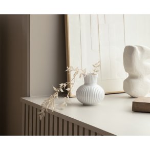 Lyngby Porcelæn Tura Vase H14,5 cm, Hvid