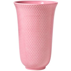 Lyngby Porcelæn Rhombe Color Vase H20 cm, Rosa
