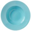 Lyngby Porceln Rhombe Color Tiefer Teller 24,5 cm, Türkis