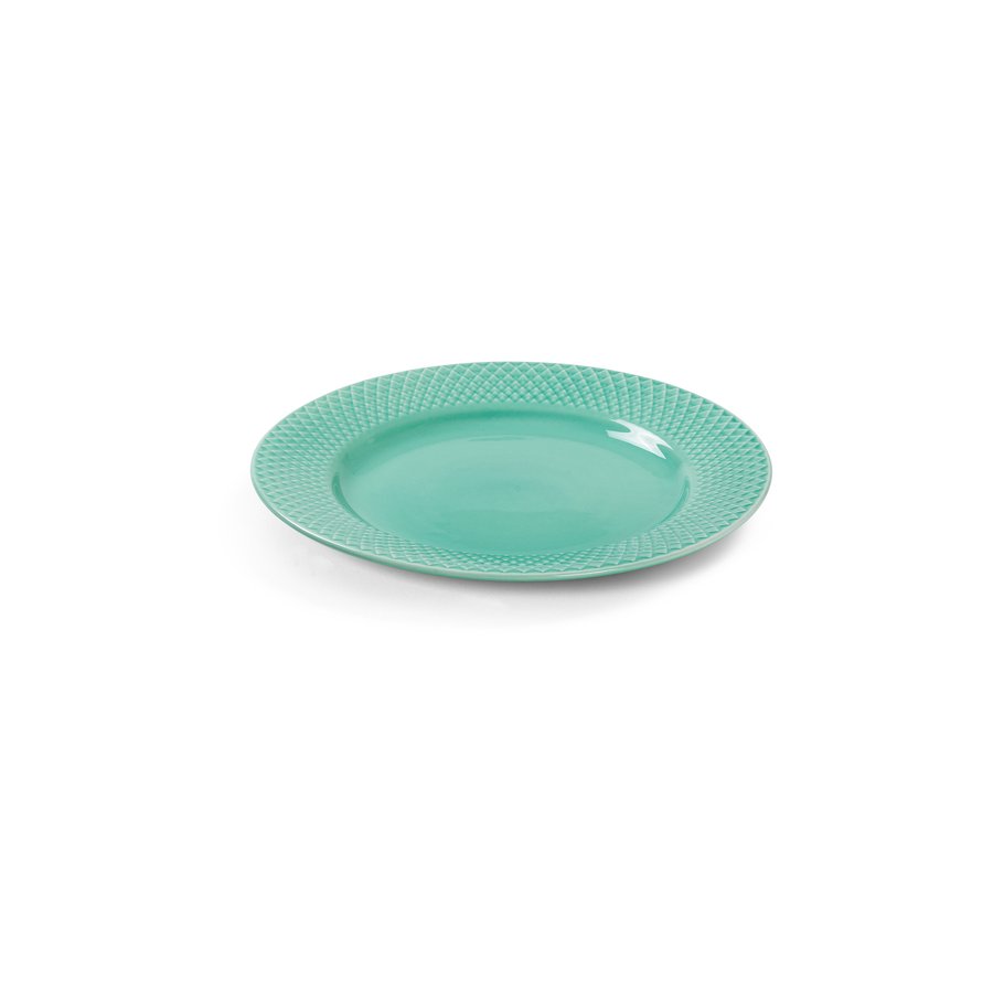 Lyngby Porceln Rhombe Color Tallerken 21 cm, Aqua