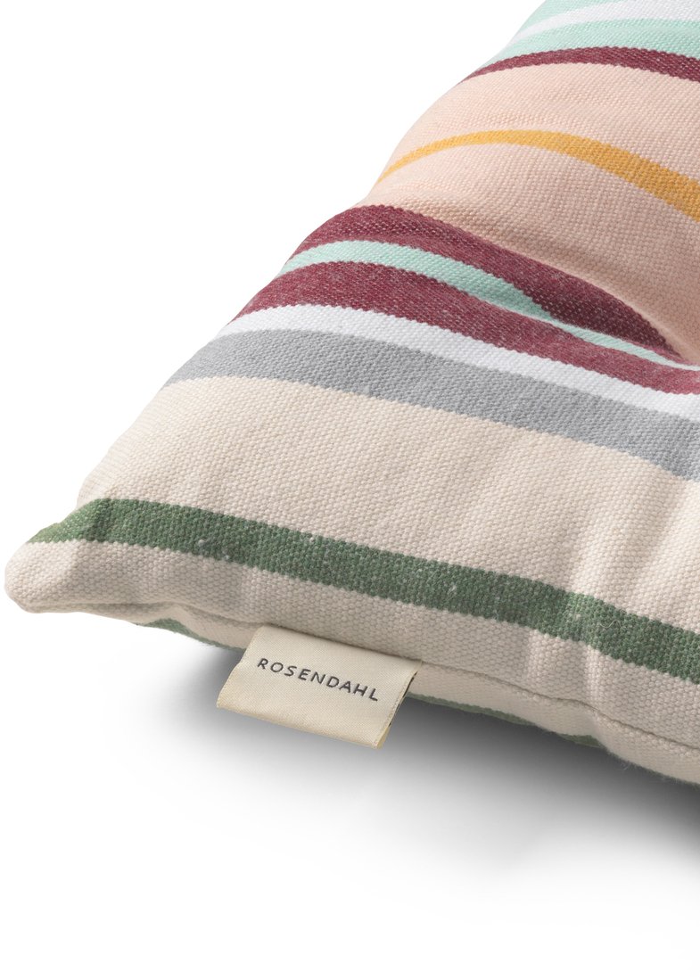 Rosendahl Outdoor Stripes Garten Kissen 40x4x40 cm, Multi