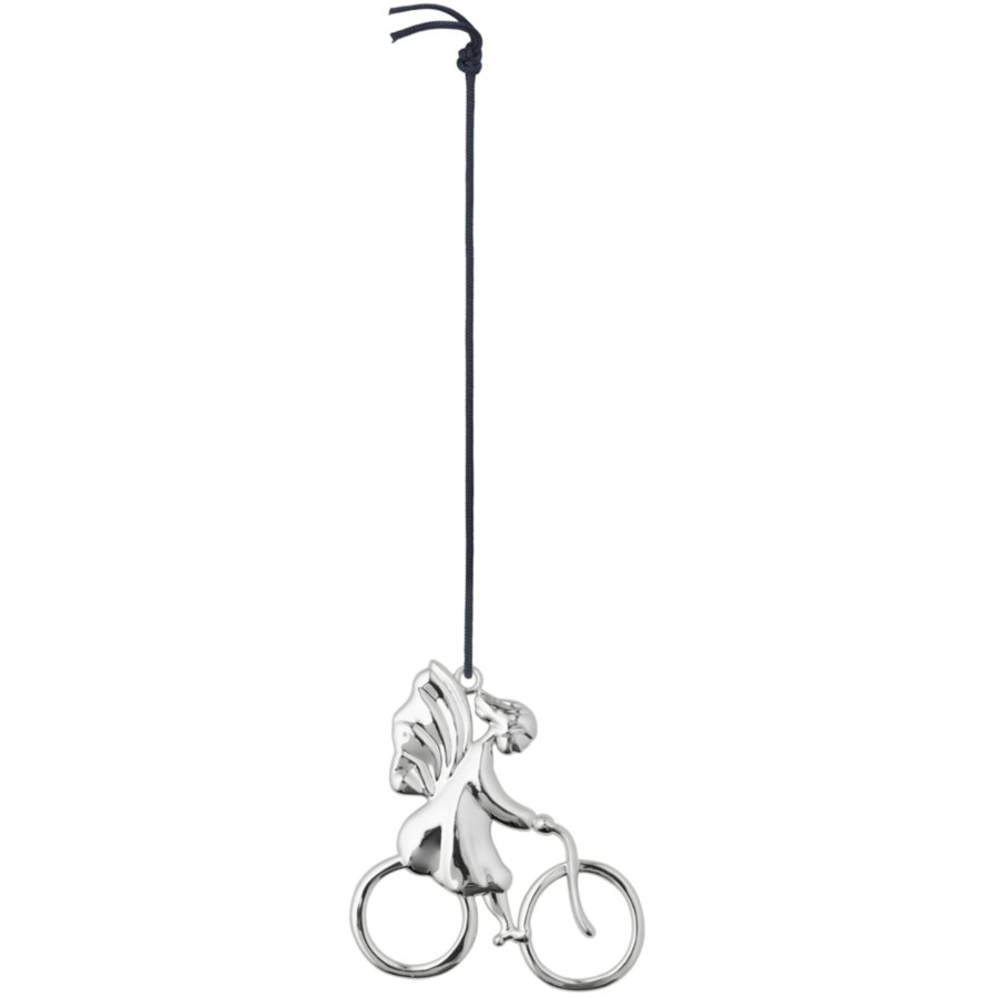 Rosendahl Karen Blixen Engelpige p� Cykel H7 cm, Fors�lvet