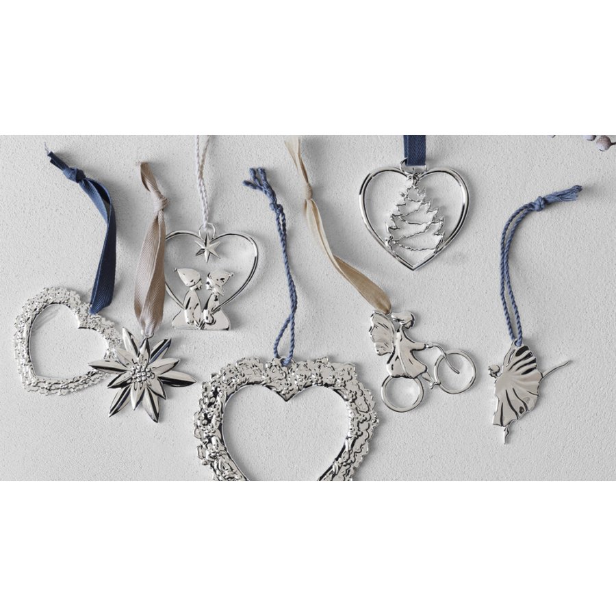 Rosendahl Karen Blixen Hjerte Juletr� H7,5 cm, Fors�lvet