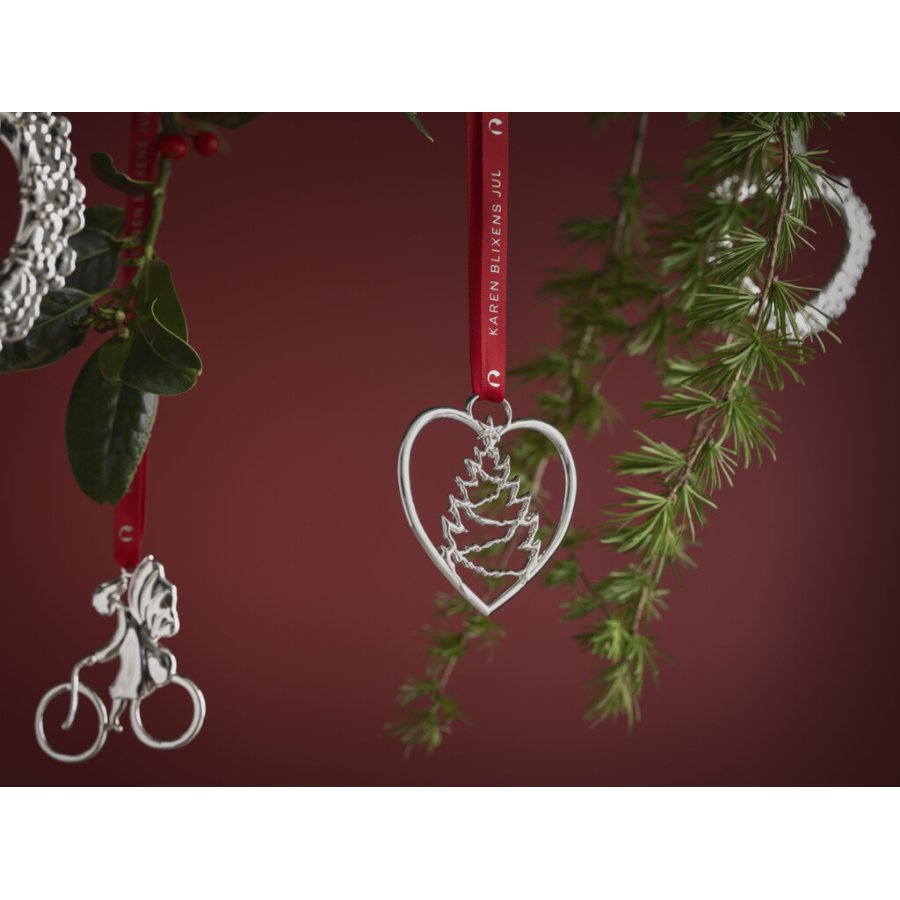 Rosendahl Karen Blixen Hjerte Juletr� H7,5 cm, Fors�lvet