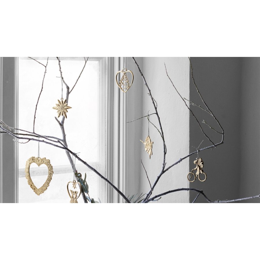 Rosendahl Karen Blixen Engelpige p� Cykel H7 cm, Forgyldt