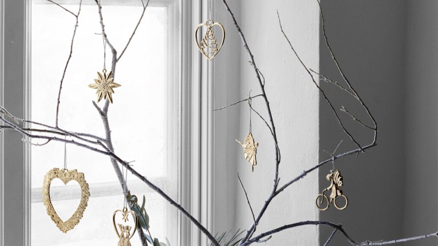 Rosendahl Karen Blixen Engelpige p� Cykel H7 cm, Forgyldt