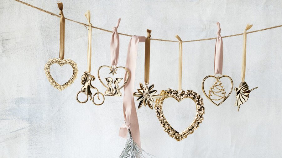 Rosendahl Karen Blixen Engelpige p� Cykel H7 cm, Forgyldt