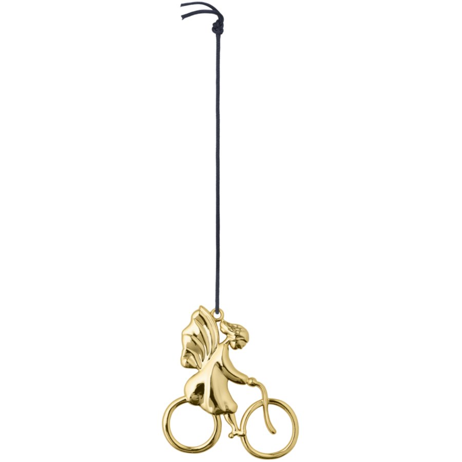 Rosendahl Karen Blixen Engelpige p� Cykel H7 cm, Forgyldt