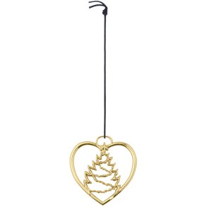 Rosendahl Karen Blixen Hjerte Juletr� H7,5 cm, Forgyldt