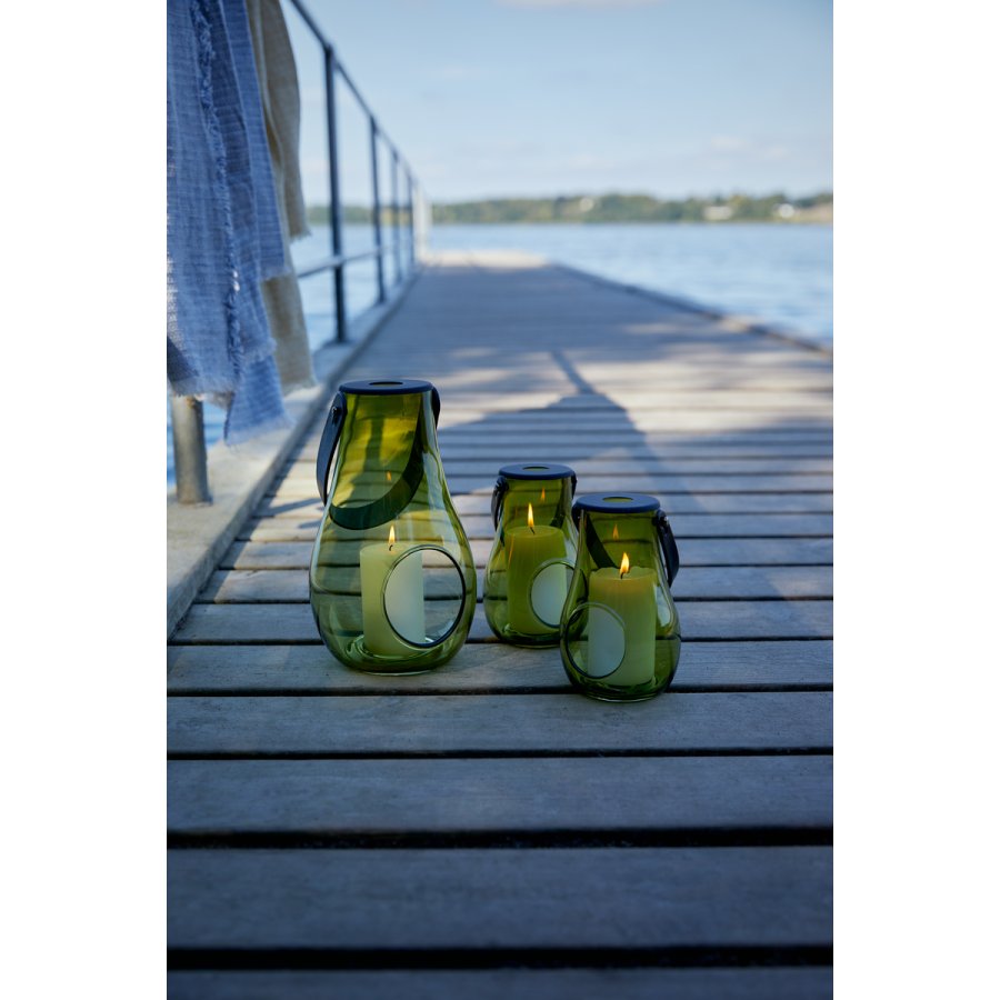 Holmegaard DWL Lanterne H16,5 cm, Olivengr�n